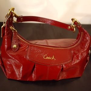 Dark Red Vintage Coach Bag